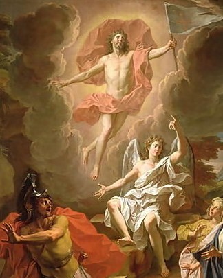 Resurrection of Christ by Noël Coypel, Public domain, via Wikimedia Commons